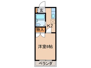 コーポヤナギの物件間取画像